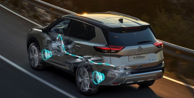 Ilustrasi teknologi e-4ORCE pada All‑New Nissan X‑Trail e‑POWER. [Instagram]